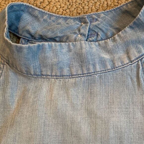 Cloth & Stone Chambray High-Neck Swing Dress - Picture 4 of 6